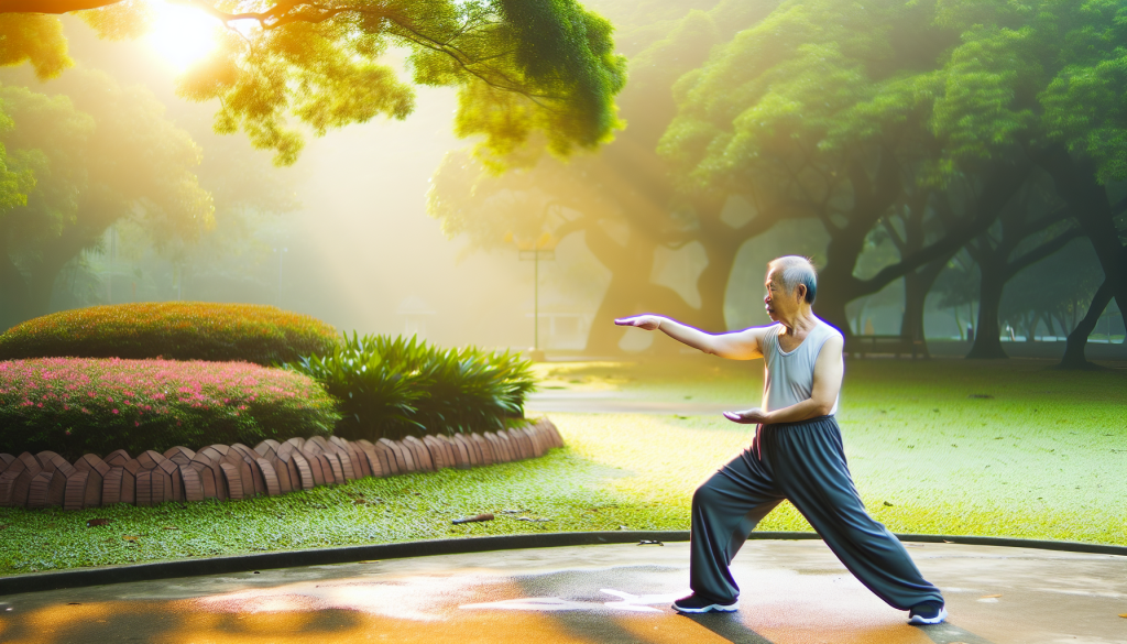 Elderly person exercising, highlighting the role of exercise in elevating nitric oxide