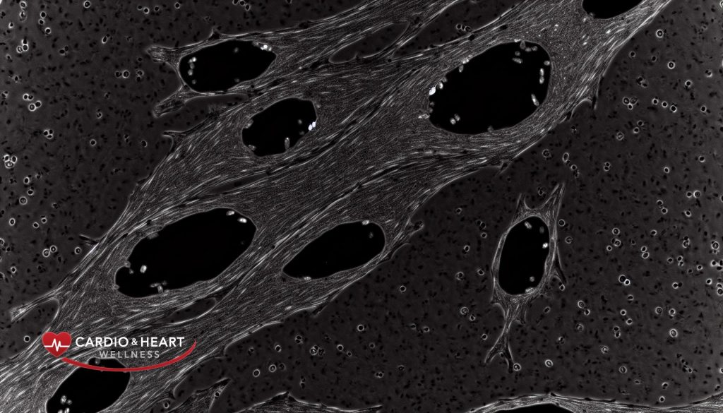 Photo of endothelial cells with enhanced eNOS expression
