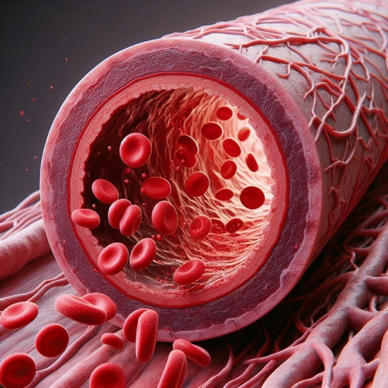 Cross-section of a blood vessel