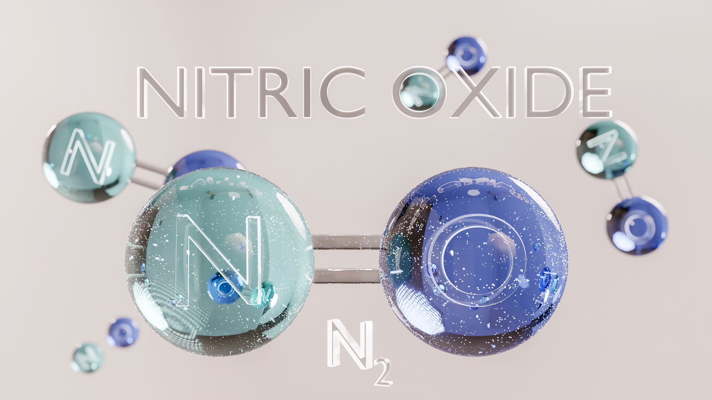 Nitric oxide molecular structure illustration