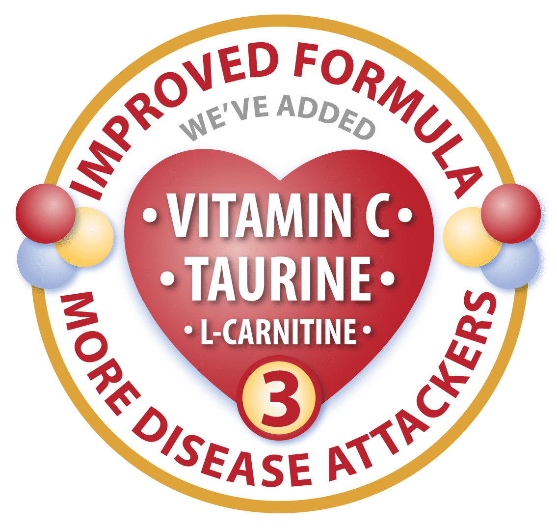 Improved formula with vitamin C and taurine