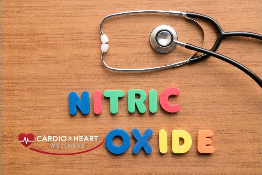 Colorful letters spell nitric oxide