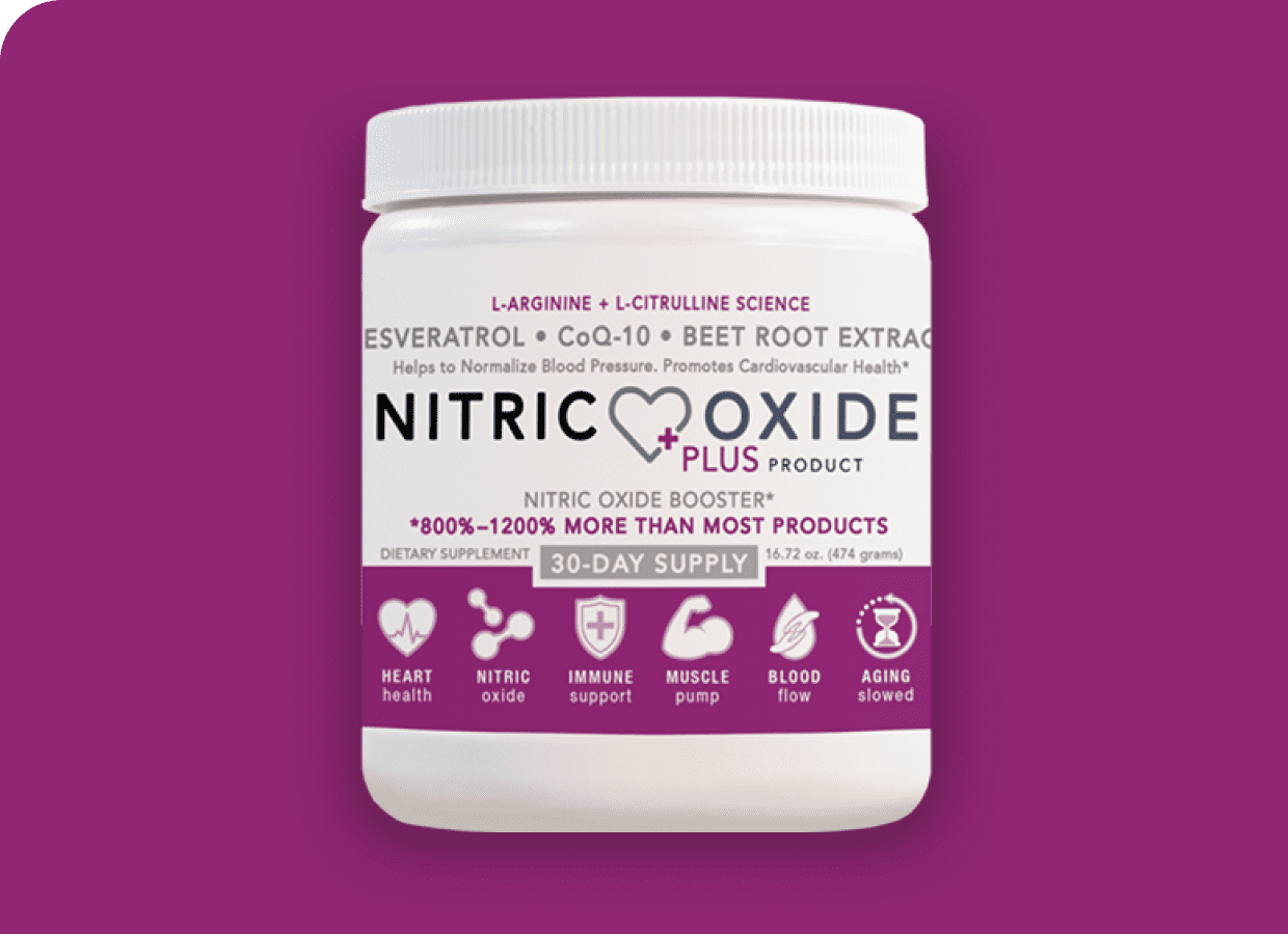 Nitric Oxide booster product packaging
