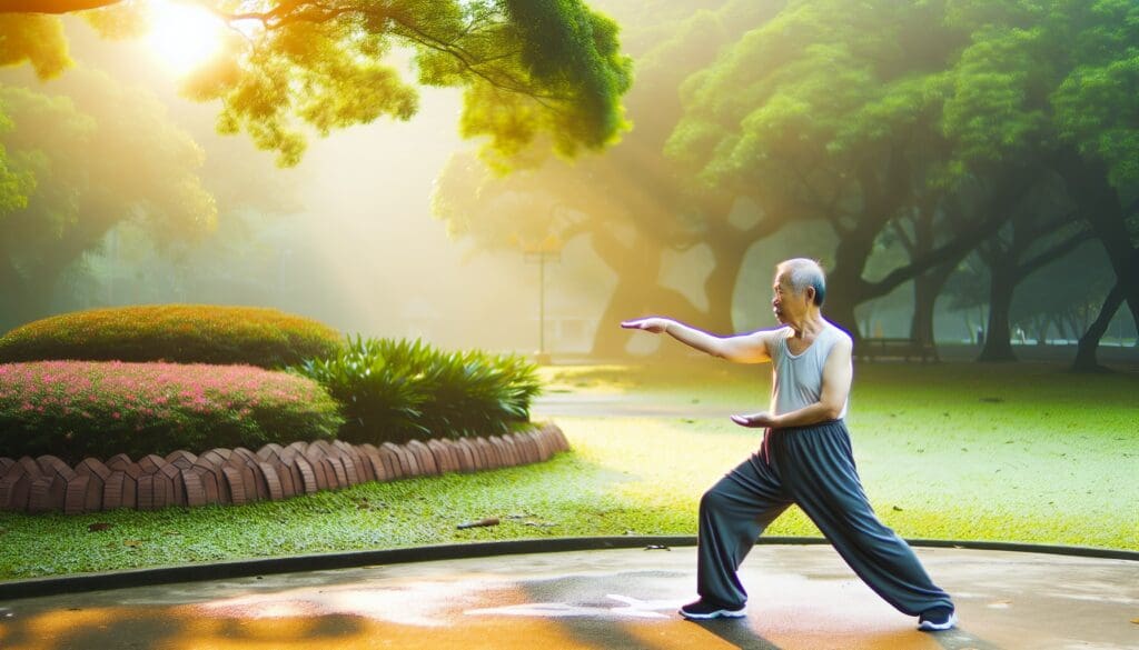 elderly-person-exercising-highlighting-the-role-of-excercise-in-elevating-nitric-oxide - Cardio & Heart Wellness Elderly person exercising, highlighting the role of exercise in elevating nitric oxide